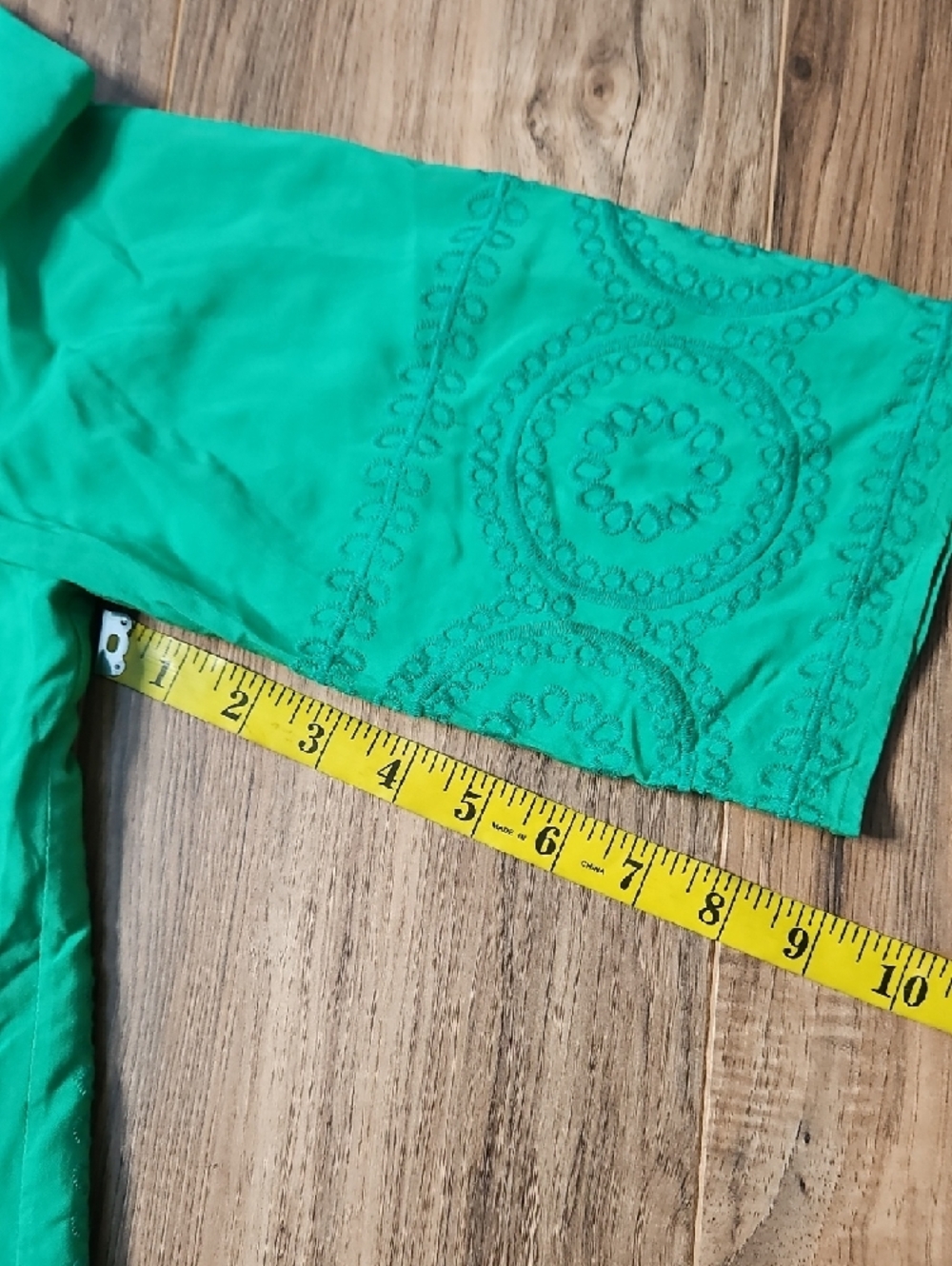 Crown & Ivy Green Embroidered Shift Dress XL - Picture 11 of 11